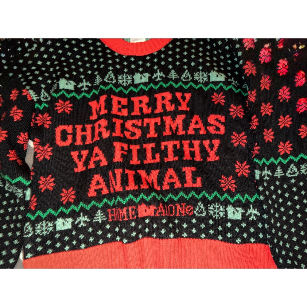 Home Alone Sweater Merry Christmas Ya Filthy Animal holiday xs